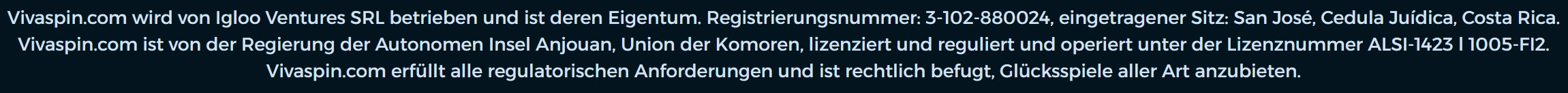 Lizenzen und Sicherheit im VivaSpin Casino
