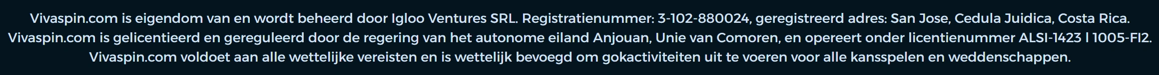 Licenties en Beveiliging bij VivaSpin Casino