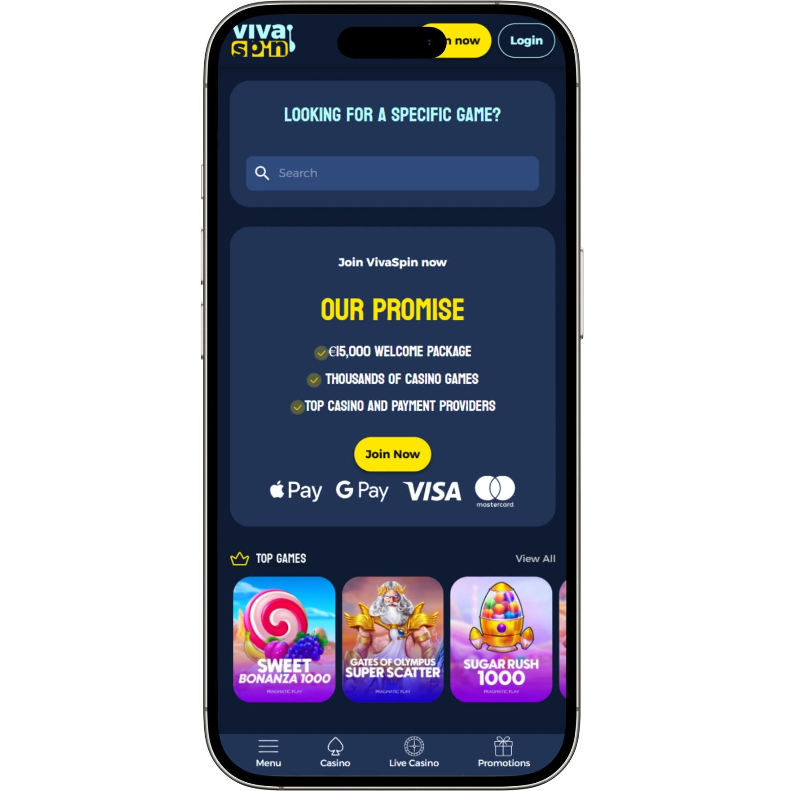 Casino Bet App and Mobile Usage at VivaSpin