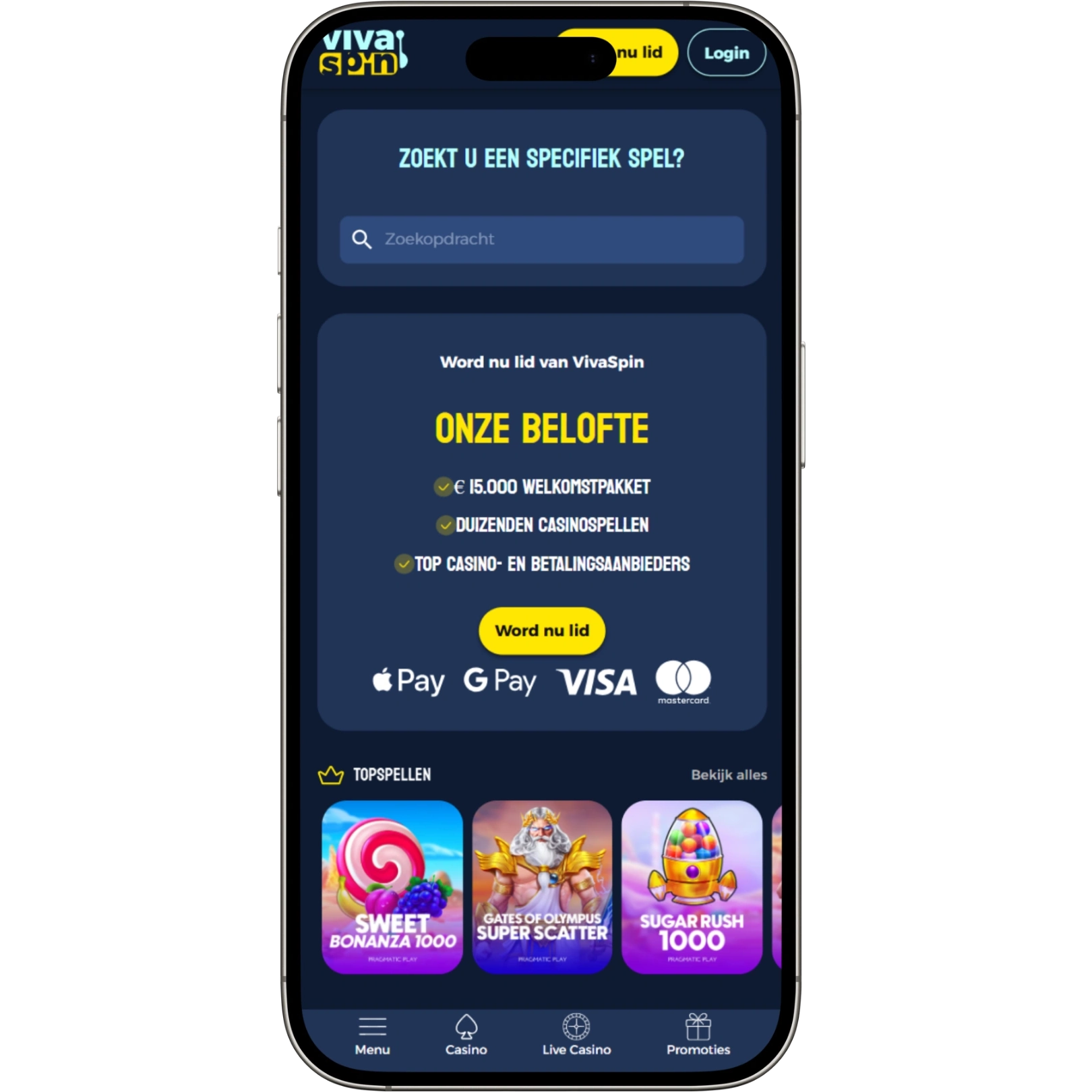 Casino Bet App en Mobiel Gebruik bij VivaSpin