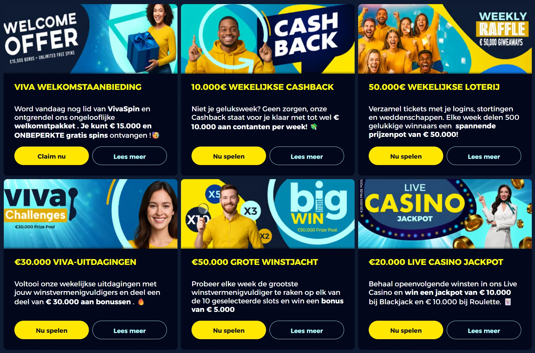 Bonussen & Promoties bij VivaSpin