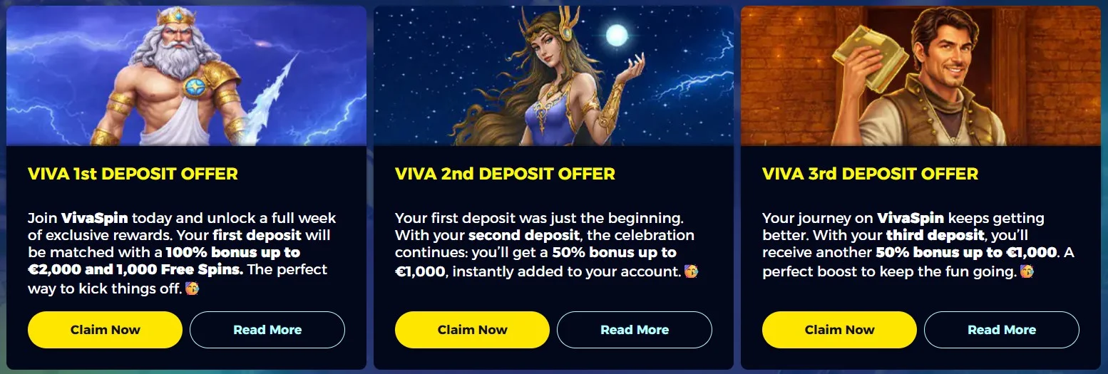 VIva Spin Casino Promotions