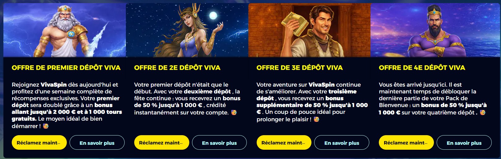 VIva Spin Casino bonus
