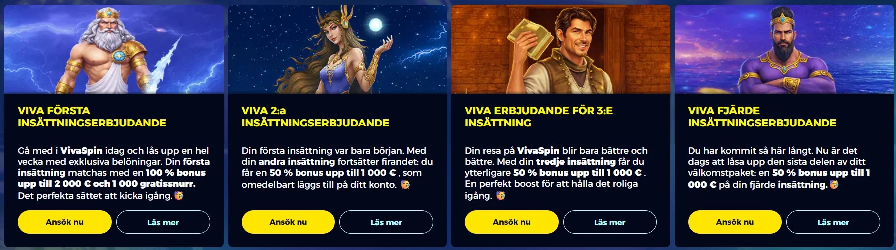 VIva Spin Casin Bonusar